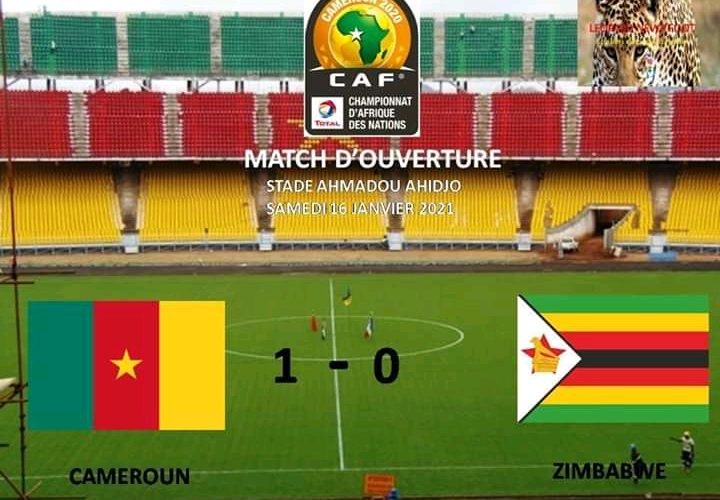 CHAN/2021 : Le Cameroun remporte le match d’ouverture face au Zimbabwe