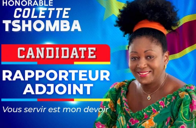 RDC/Tshomba Tundu Colette,une seule femme candidate au poste du rapporteur adjoint à l’assemblée nationale