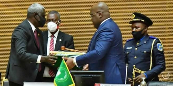 RDC/Christophe Mboso et l’assemblée nationale félicitent le chef de l’État,Félix Tshisekedi Tshilombo à l’occasion de la prise de ses fonctions à la présidence de l’Union Africaine