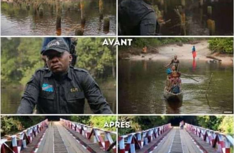 RDC/Territoire de Bokungu/Réhabilitation du pont Luayi.La fondation Widal se signale par une nouvelle réalisation socioéconomique