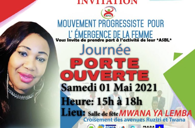 RDC/Genre:Femme,actrice majeure du développement ,l’Asbl MPEF en journée porte ouverte