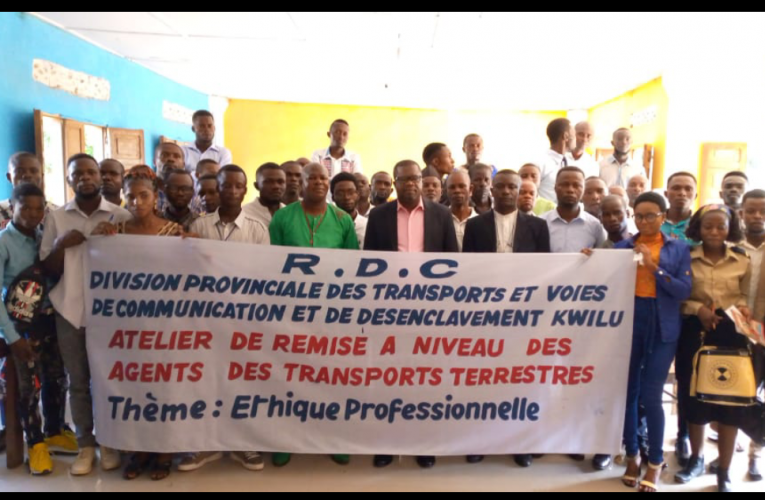RDC/Kwilu:les agents de la division provinciale de transport en formation…
