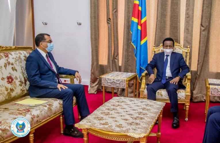 RDC/Consolidation des relations bilatérales entre la RDC et le Maroc : Rachid Agassim reçu par Christophe Mboso