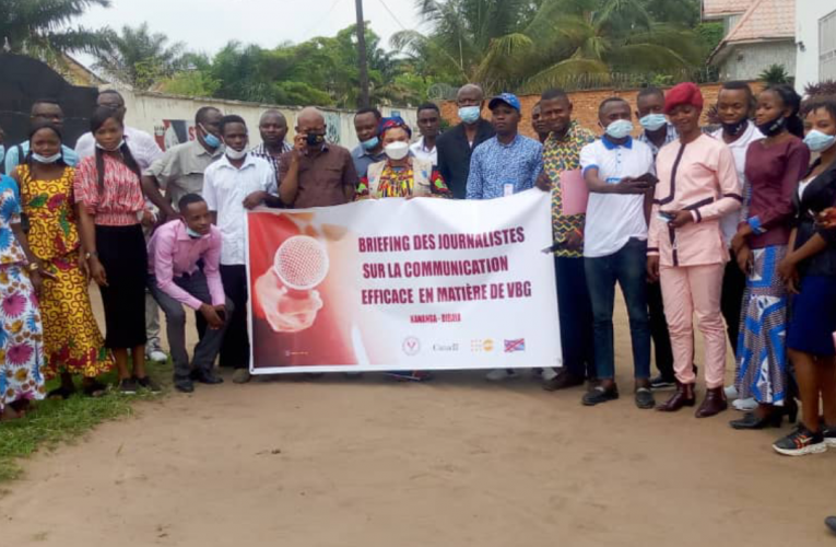 RDC/ Kasaï Central : Nathalie Kambala échange avec les journalistes sur la communication efficace en matière de VBG