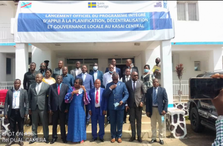 RDC/ Kasaï Central : le PNUD lance le programme intégré d’appui à la planification, décentralisation et gouvernance locale