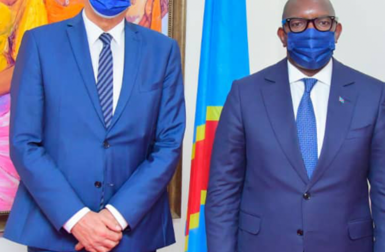 RDC/primature :Les grands enjeux de développement et  de changement climatique au centre des échanges entre le Premier Ministre Sama Lukonde et le nouvel ambassadeur de France en RDC, M.Bruno Aubert