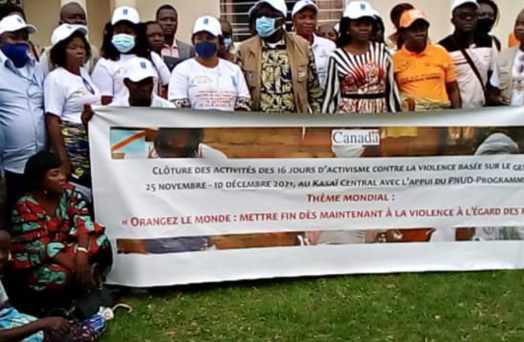RDC/ Kasaï-Central : clôture des activités de 16 jours d’activisme contre la violence basée sur le genre, appui du PNUD dans le programme, JAD