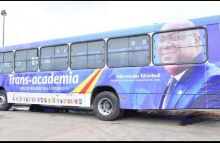 RDC : Une centaine des bus  »Trans Academia » dotés aux étudiants Kinois pour leur transport gratuit