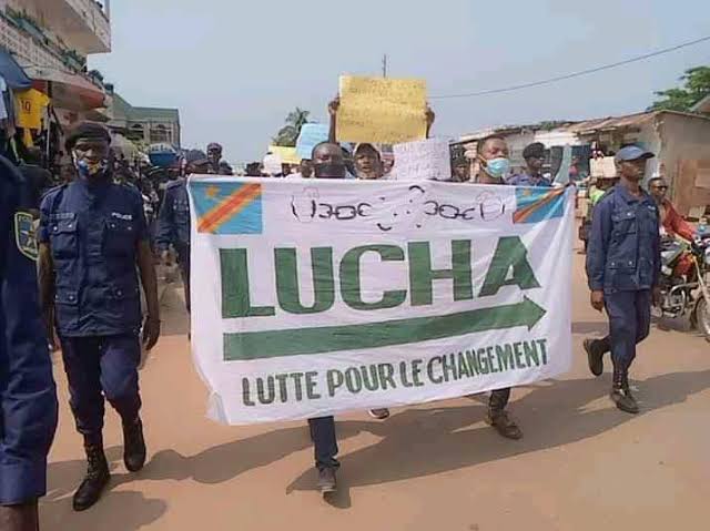 RDC/Kasaï: La Lucha soutient les FARDC à travers une marche à Tshikapa