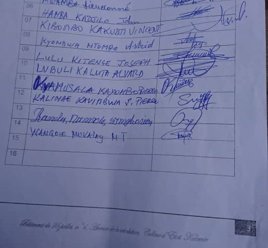 RDC/Tanganyika : les députés provinciaux de l’Union Sacrée désapprouvent le rapporteur de leur assemblée