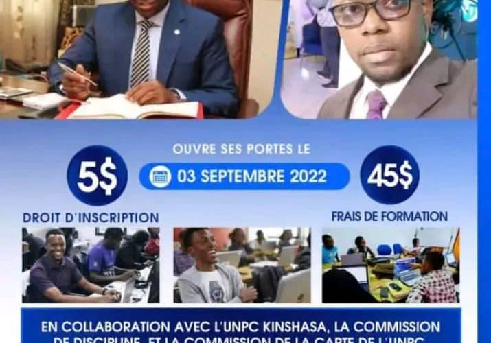 RDC/Formation : le centre du code d’éthique et de déontologie du journaliste ouvre ses portes ce 03 septembre