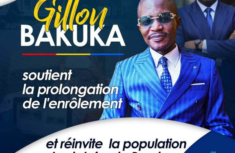 RDC/Prorogation de l’enrôlement à Kinshasa : Gillon BAKUKA réinvite la population de Bumbu à la participation massive