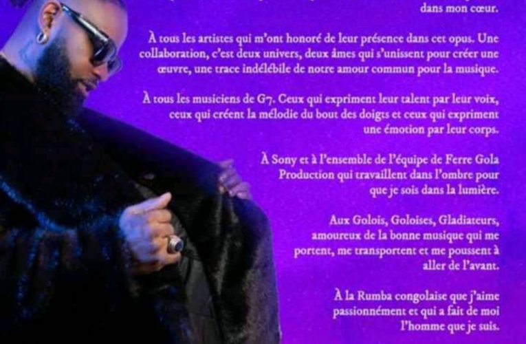RDC/Culture : Avec son nouvel album Dynastie 2, Ferré Gola trône sur la rumba