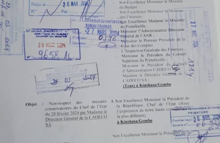 RDC/CADECO:La descente aux enfers confirmée,la trouille au ventre, le PCA hésite de sanctionner la prédatrice Juliette MBAMBU Mughole.