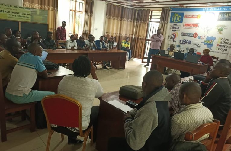RDC/L’UNPC Nord-Kivu lance la campagne de soutien en faveur des journalistes déplacés de Rutshuru et Masisi