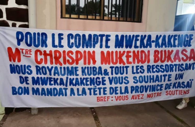 RDC/ KASAI : Maître Crispin MUKENDI investi gouverneur ,les notables de Mweka prêts à l&rsquo;accompagner et à le soutenir
