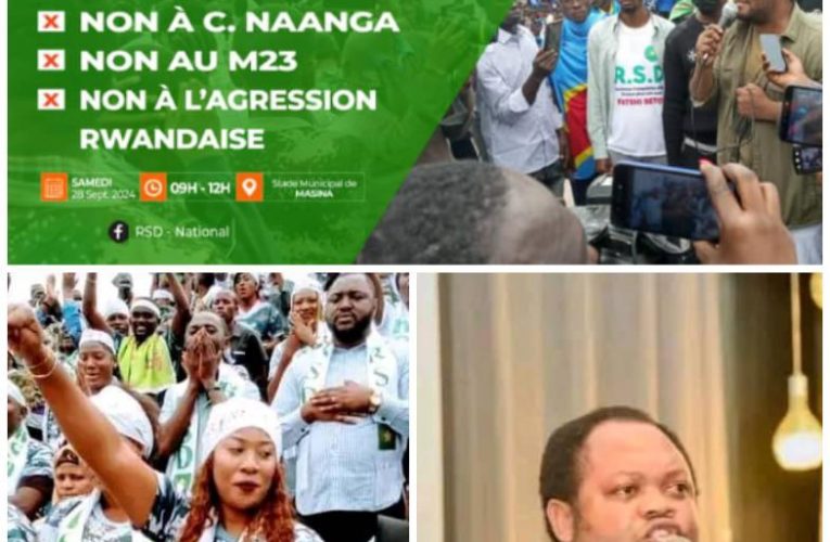 RDC :Le 28 septembre au terrain municipal de Masina,le RSD et son président Ivan Ilunga en meeting d’éveil patriotique contre Naanga,ses alliés et le M23