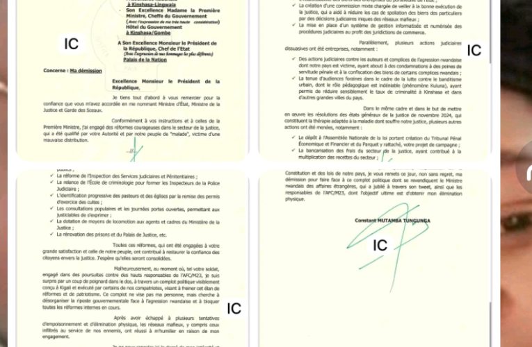 RDC: Crise à la Justice en RDC, Constant Mutamba démissionne sous pression judiciaire