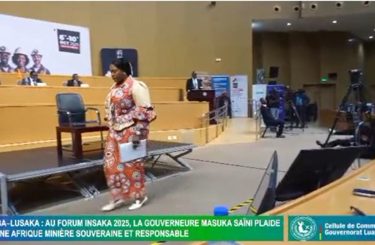 Zambie/En séjour officiel à Lusaka,la Gouverneure de la province du Lualaba,Fifi Masuka Saïni,a pris part le jeudi 9 octobre 2025 au Forum Zambia Mining and Investment Insaka, tenu au Centre International de Conférences de Mulungushi (Video)