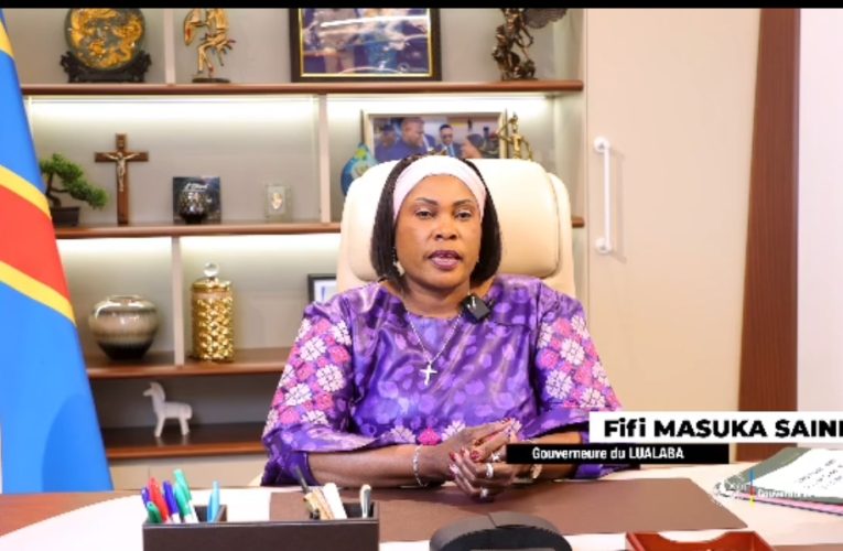 RDC/Lualaba/Crash de Kenge:À travers un message profond,Fifi MASUKA SAÏNI adresse ses vives et sincères condoléances au Chef de l&rsquo;État et Commandant Suprême des FARDC, aux institutions du Pays et aux proches de ces vaillants officiers supérieurs de l&rsquo;Armée Nationale(vidéo)