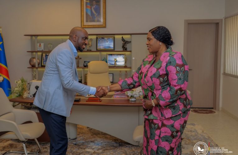 RDC-LUALABA:LE NOUVEAU DG DE KCC YANNICK MAKOLA REÇU PAR LA GOUVERNEURE FIFI MASUKA